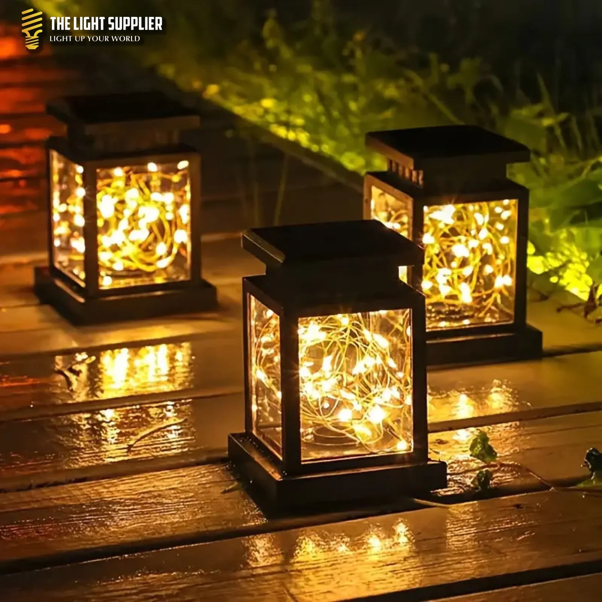 Brillianceglow | Retro & Elegante Solcellelampe Til Haven Lampen