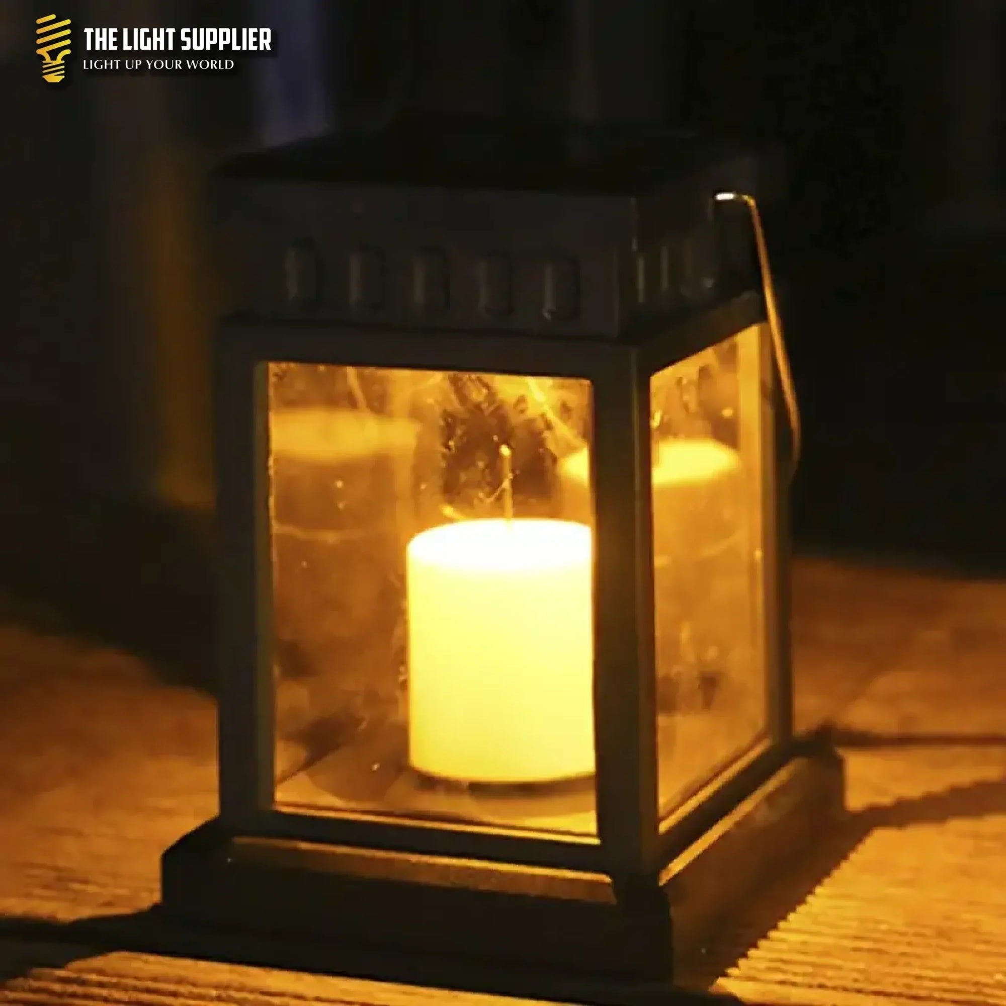 Brillianceglow | Retro &amp; Elegant Solcellelampe Til Haven Stearinlys Varmt Lys Lampen