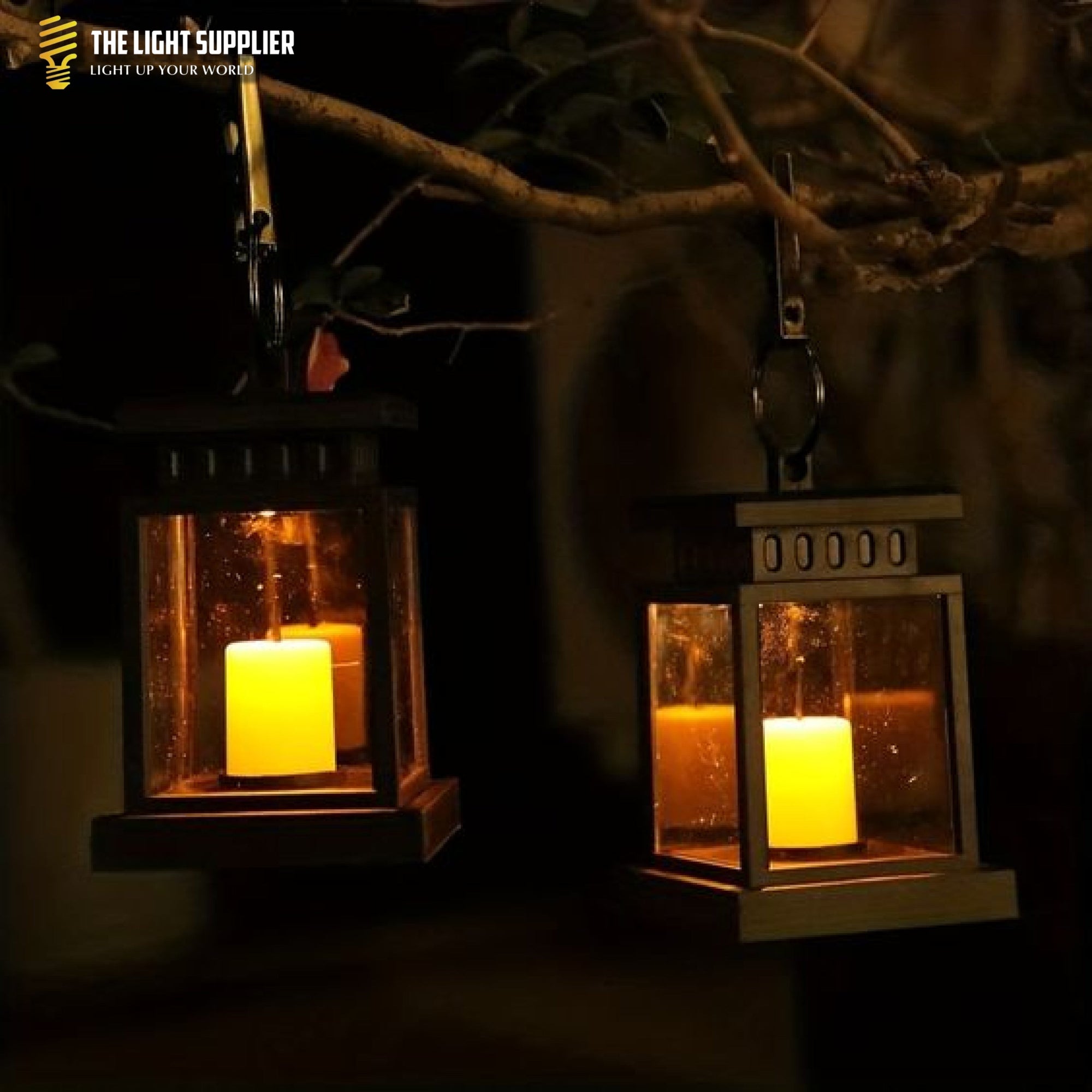 Brillianceglow | Retro & Elegante Solcellelampe Til Haven Lampen