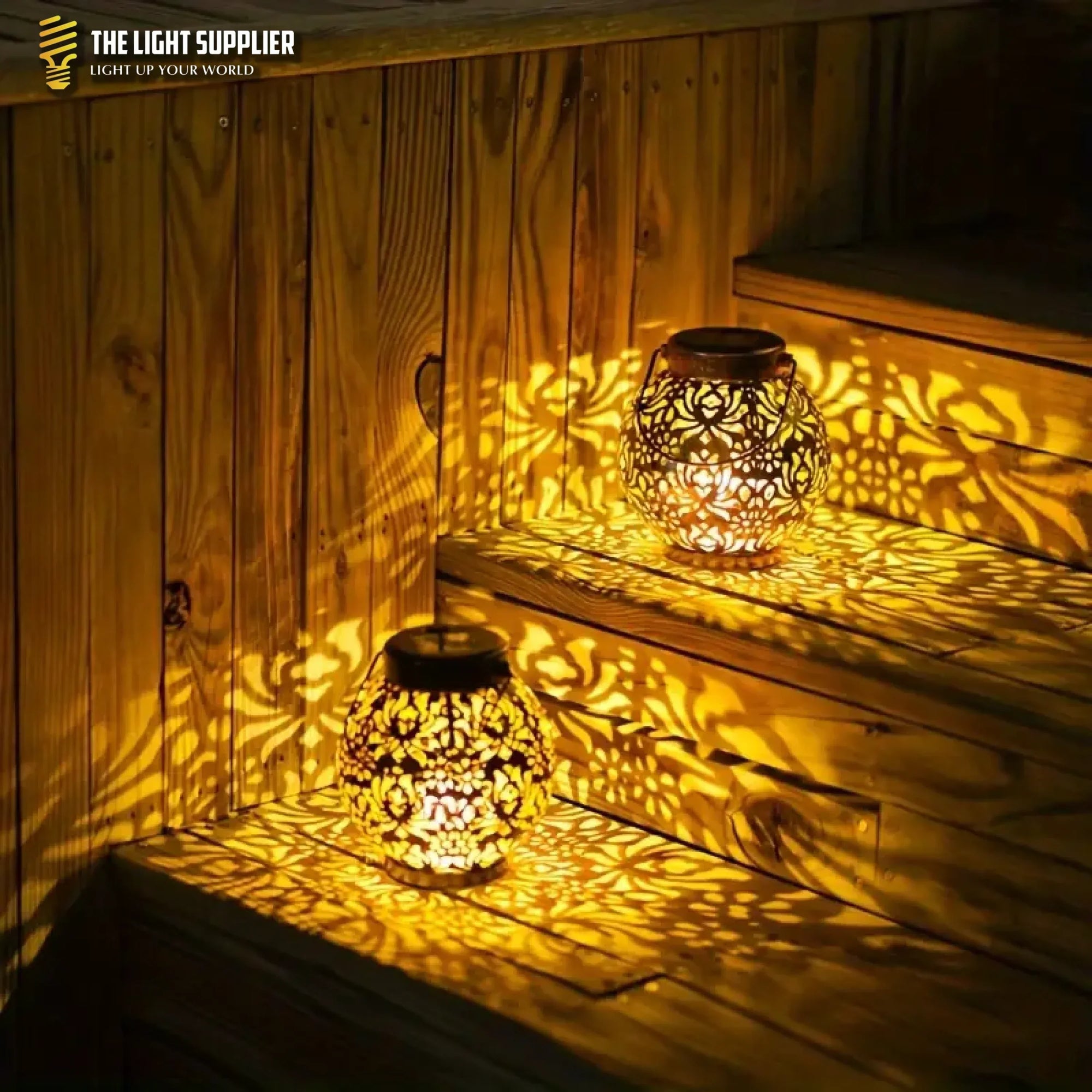 Lunalush™ | Retro &amp; Elegant Solcelledrevet haben Lanterne-Lampen